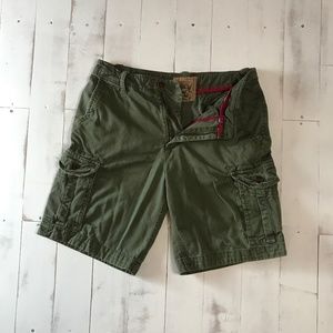 Red Camel Cargo Shorts, 32